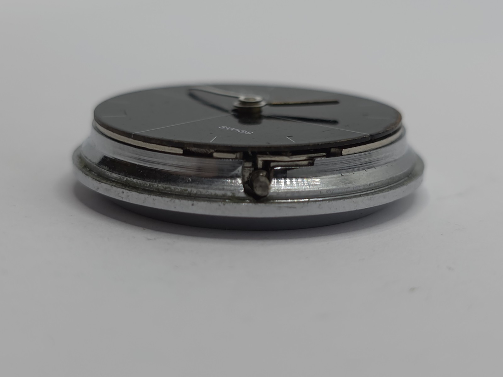 Vintage ORION Watch Movement Cal. BFG 866 Black Dial 2 Hands Main Spring Parts