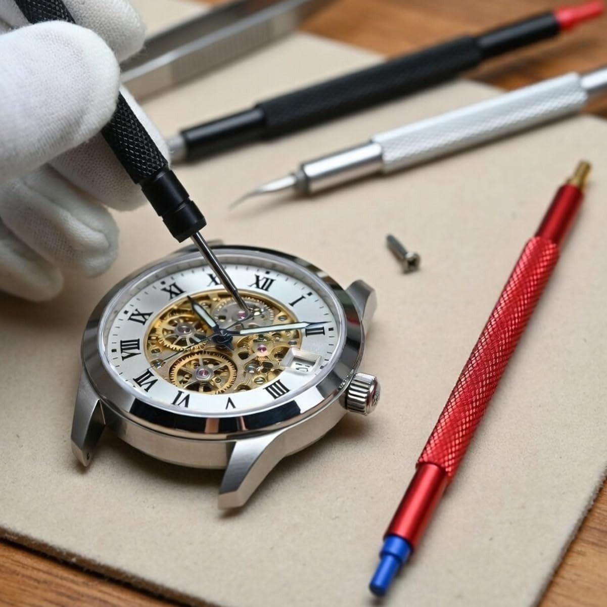 Portable Watch Hand Setting Tool Set – 3PCS Stainless Steel Precision Tools