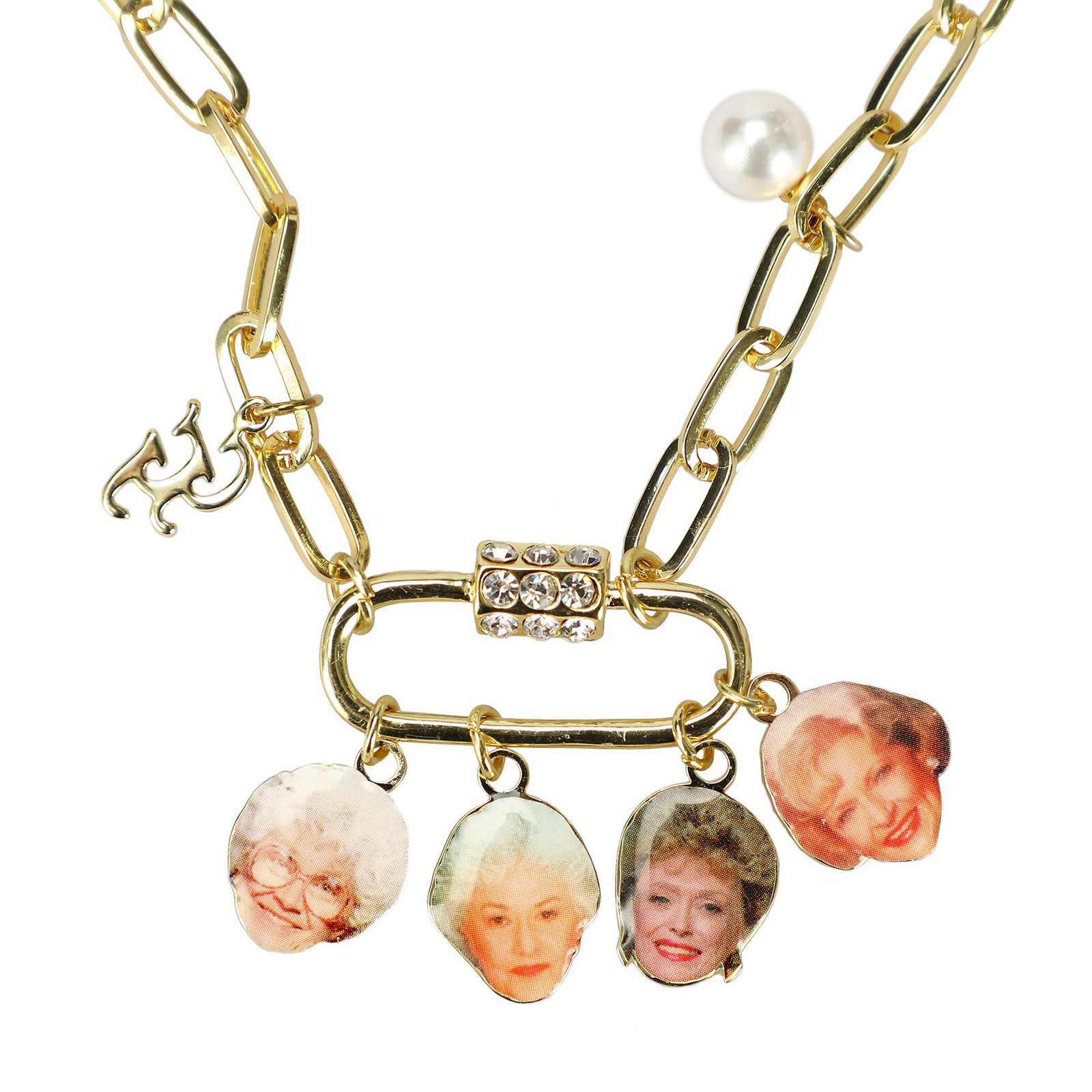Golden Girls Multi-Charm 18″ Necklace with Adjustable 3″ Extender