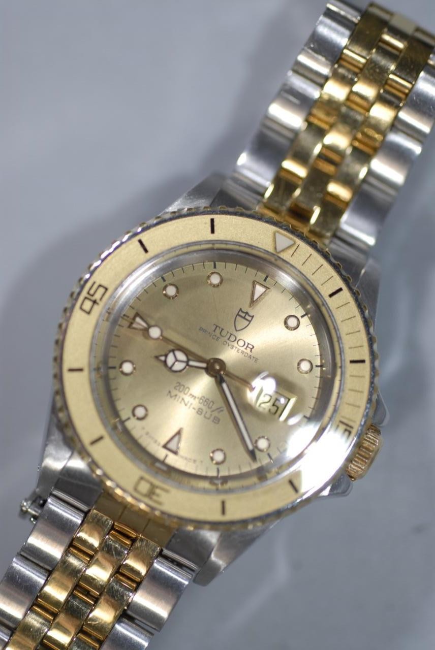 Rolex Tudor Prince OysterDate Mini-Sub Submariner Diver Watch 73091 Nice Ex++!