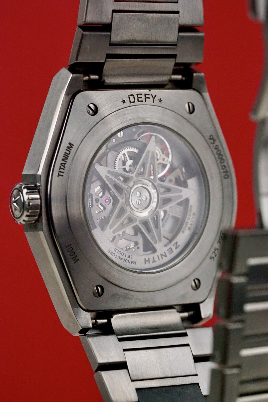 Zenith Defy Classic Titanium Skeleton 41mm W/ Papers #95.9000.670/78.M9000