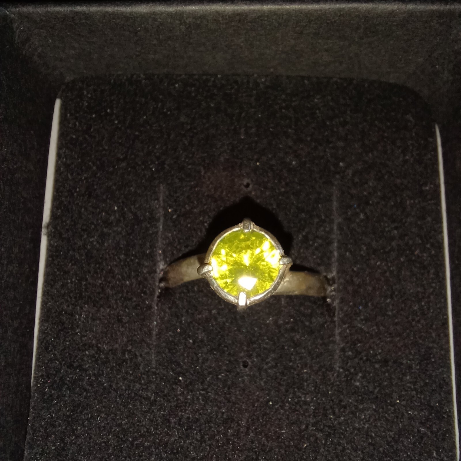 HillaboldJewelry Hand Crafted YAG Yttrium Aluminum Ring Sterling Silver Size6.75