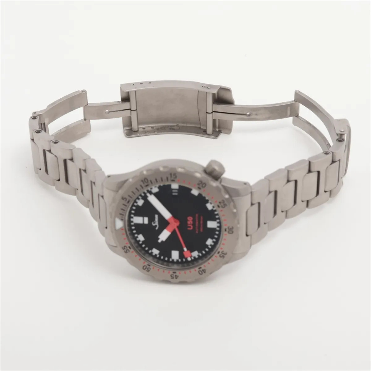 SINN U50 SS SS AT black dial 2 Extra Links
