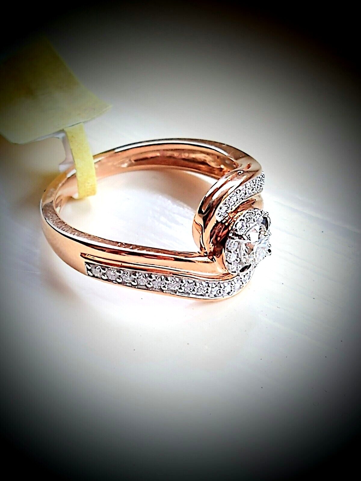 9ct Rose Gold Ring Natural Canadian Diamonds 0.50ct Valuation Certificate