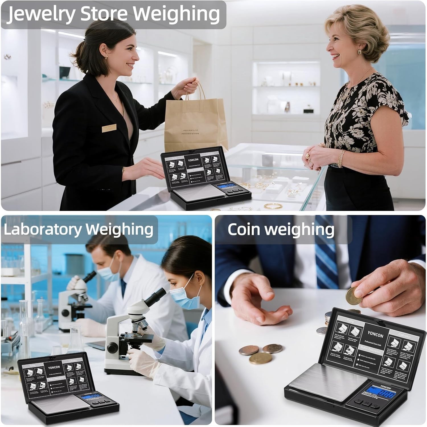 Portable 0.01g Accuracy Digital Scale – Ideal for Gold, Silver & Diamonds