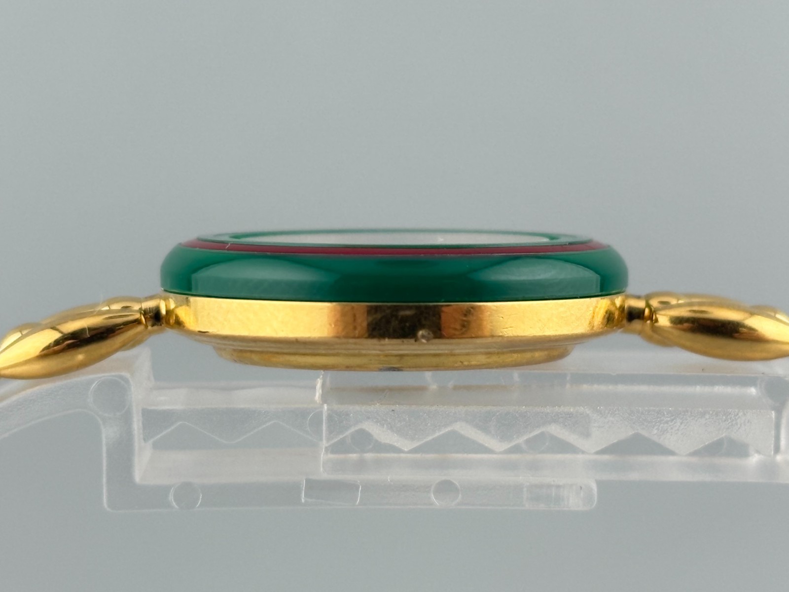 [Very Good+5] Gucci Change Bezel 1200 Gold Serry Line Watch Auth