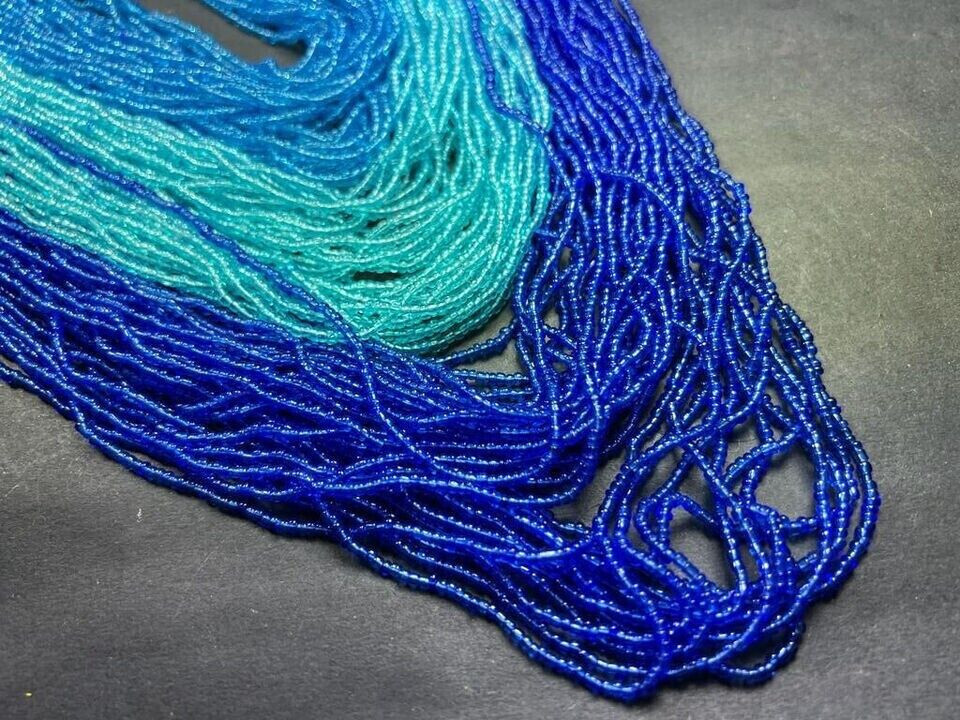 N7915 BOLD Long Heavy Multi Color Strand Crochet Fashion Ethnic Necklace Jewelry
