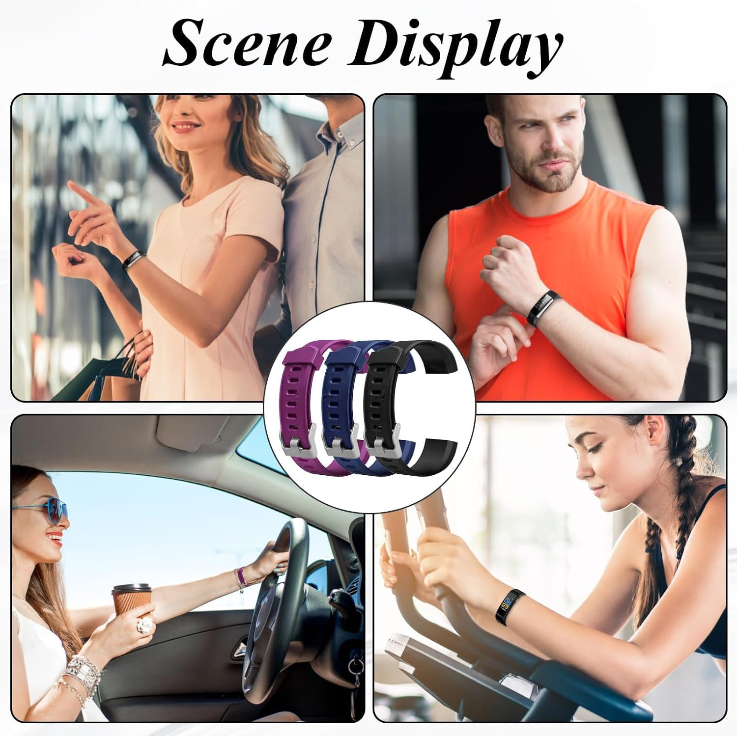 Watch Bands Replacement for Id115Plus HR, Very Fit Pro Activity Fitness Tracker
