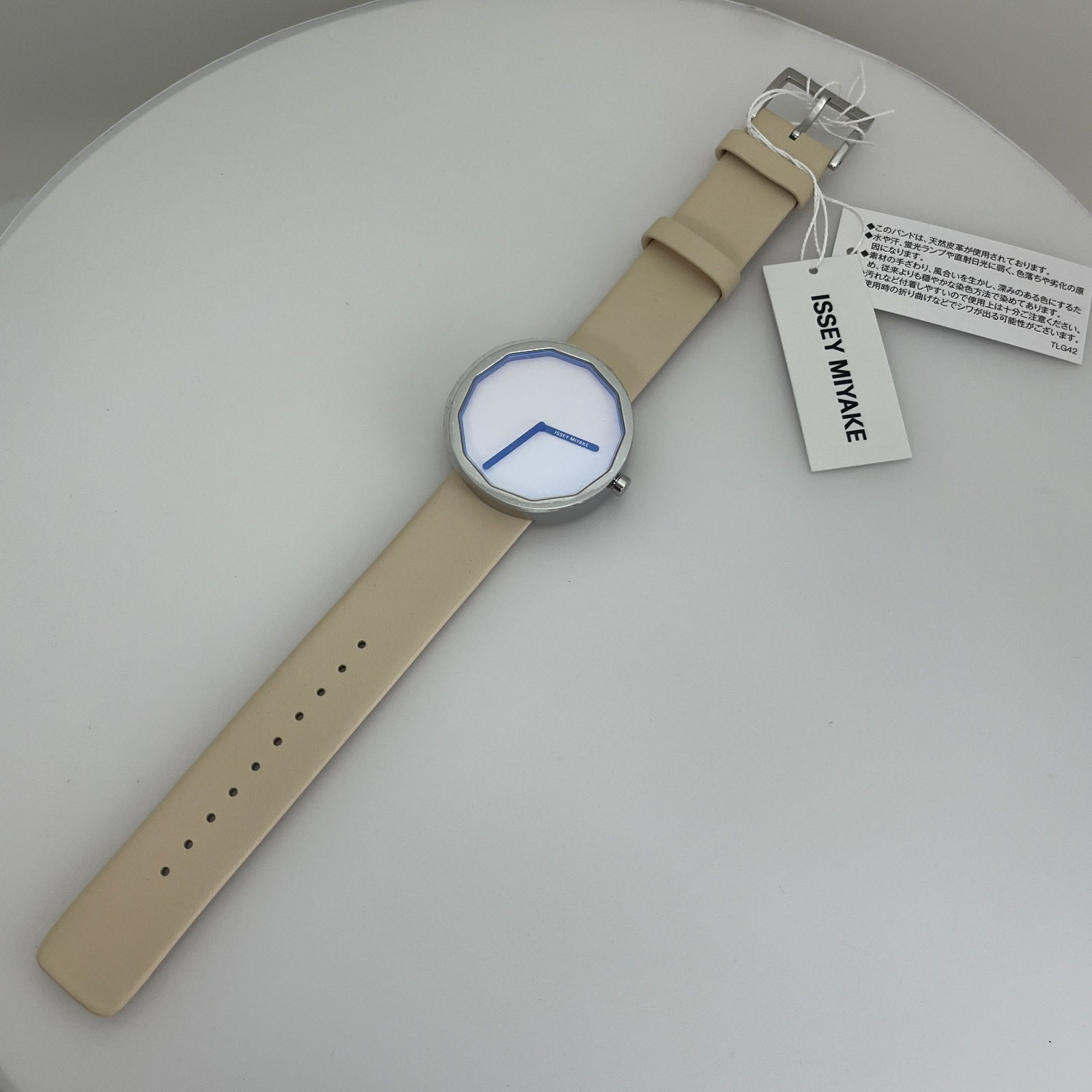 Seiko Issey Miyake Twelve NYOP701 VJ20 Qz Japan Watch Beige Unused w/Box #613B