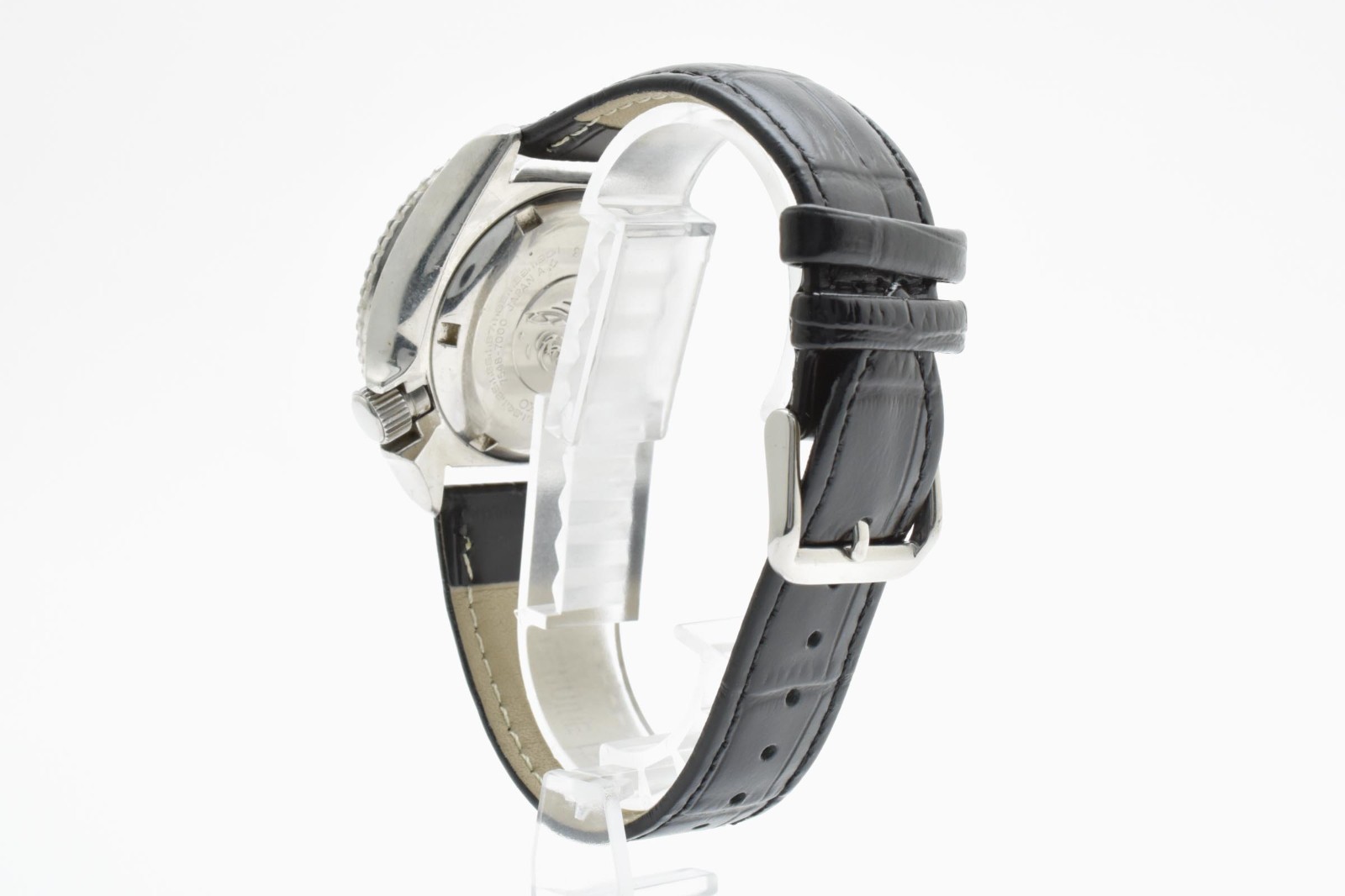 【EXC+5】SEIKO 7548-7000 Diver Black Dial Quartz Men’s Vintage Watch From JAPAN