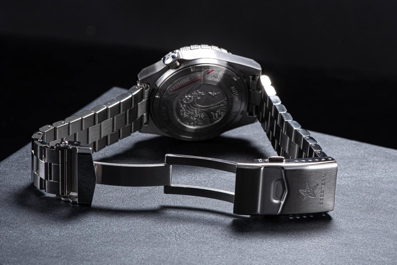 Seestern Vintage Sub 600T Black Vintage 407S Ceramic 40mm Automatic Diver Watch