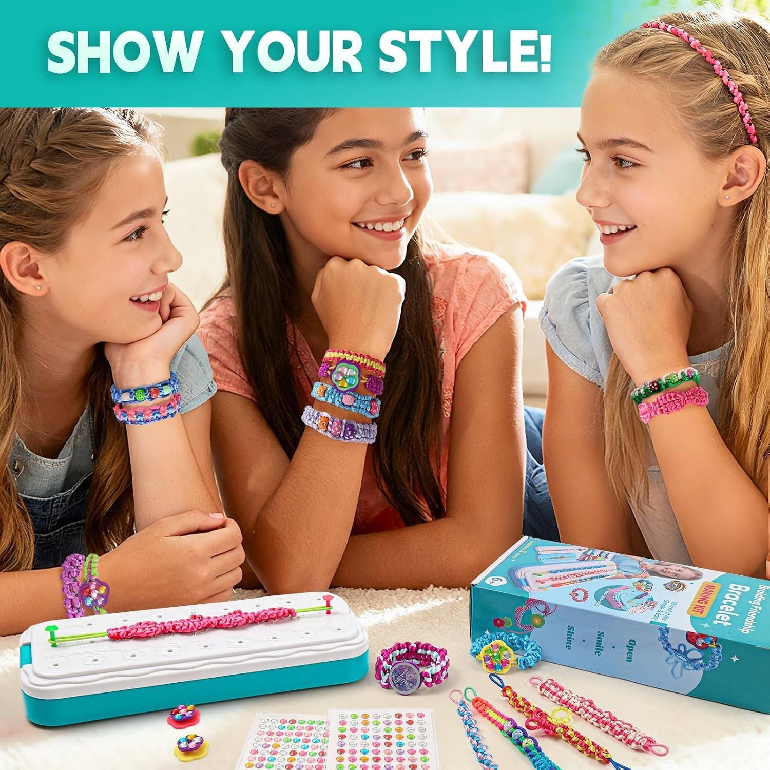 Sparkly Bracelet Kit for Kids – Build Creativity with Safe, Non-Toxic Components
