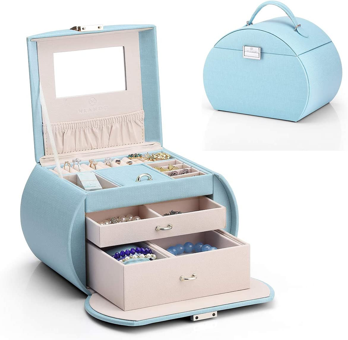 Princess Style Travel Jewelry Box from Dutch Designers – Perfect Gift for Girls
