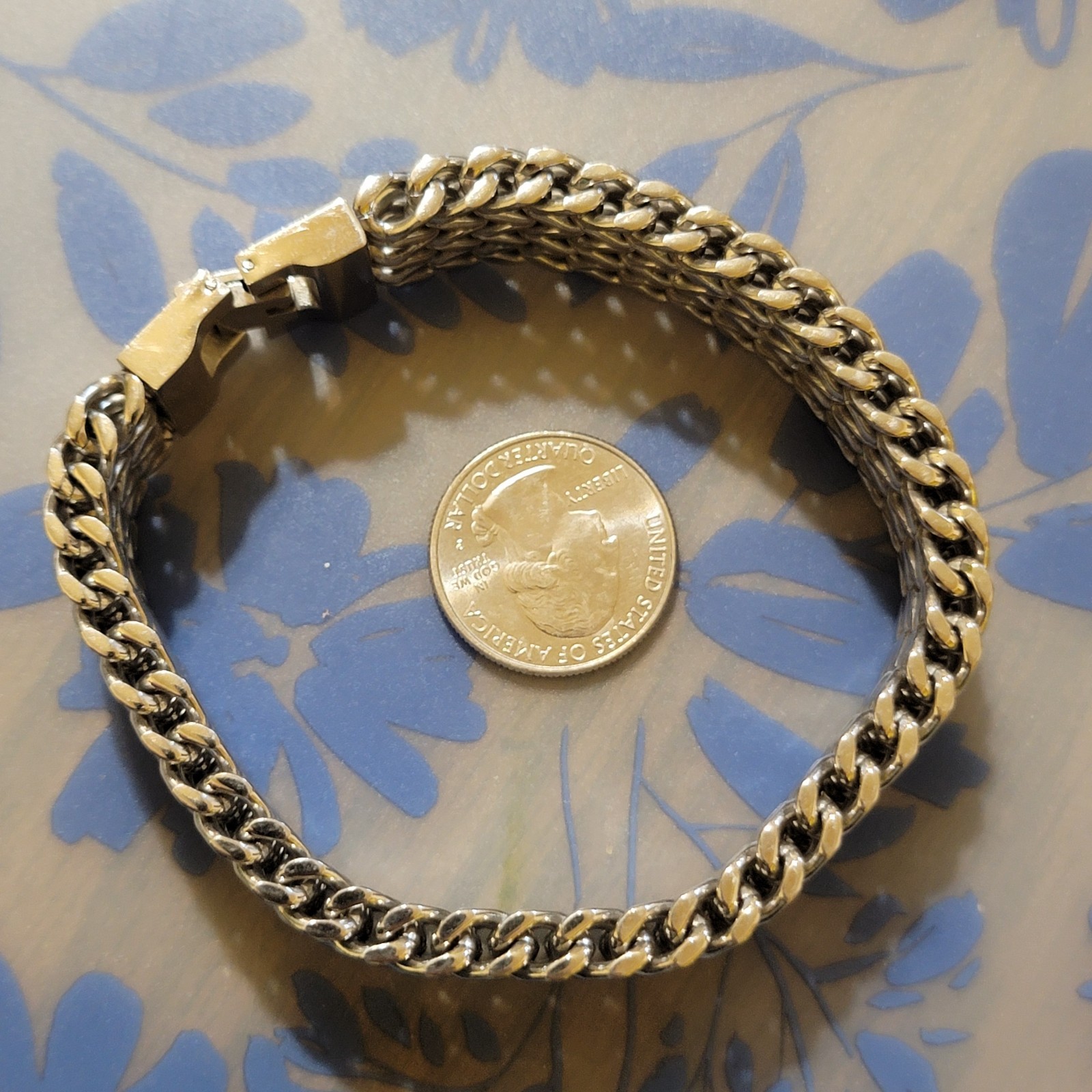 Stainless Steel 19MM Cuban Curb Link Chain Men’s Bracelets 9in