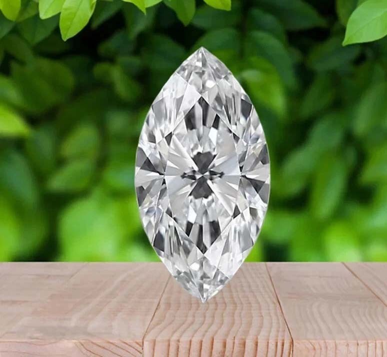 Marquise Cut 1.7 Ct Lab-Grown Diamond – D Color, VVS1 Clarity IGL CertifiEd 6AHN
