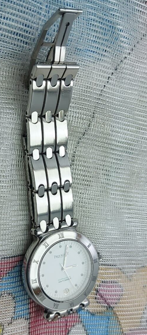Pequignet Watch U.A.E Gifted Dial All Steel Mens Quartz 37mm Sapphire Crys Swiss