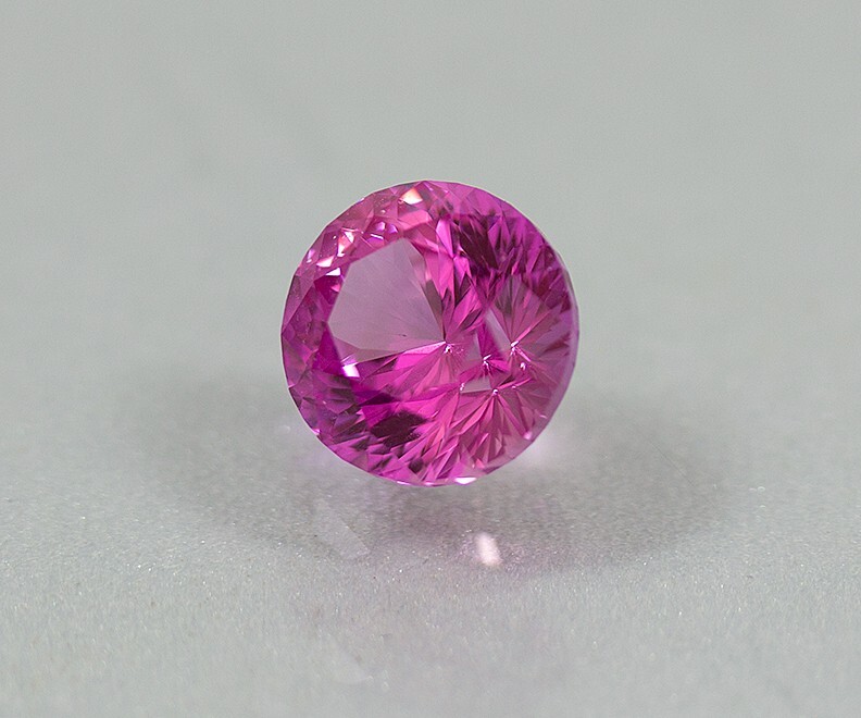 Pink Spinel. Lab Color 10.25 mm. 6.10 cts. New Cut Created For Diamonds.