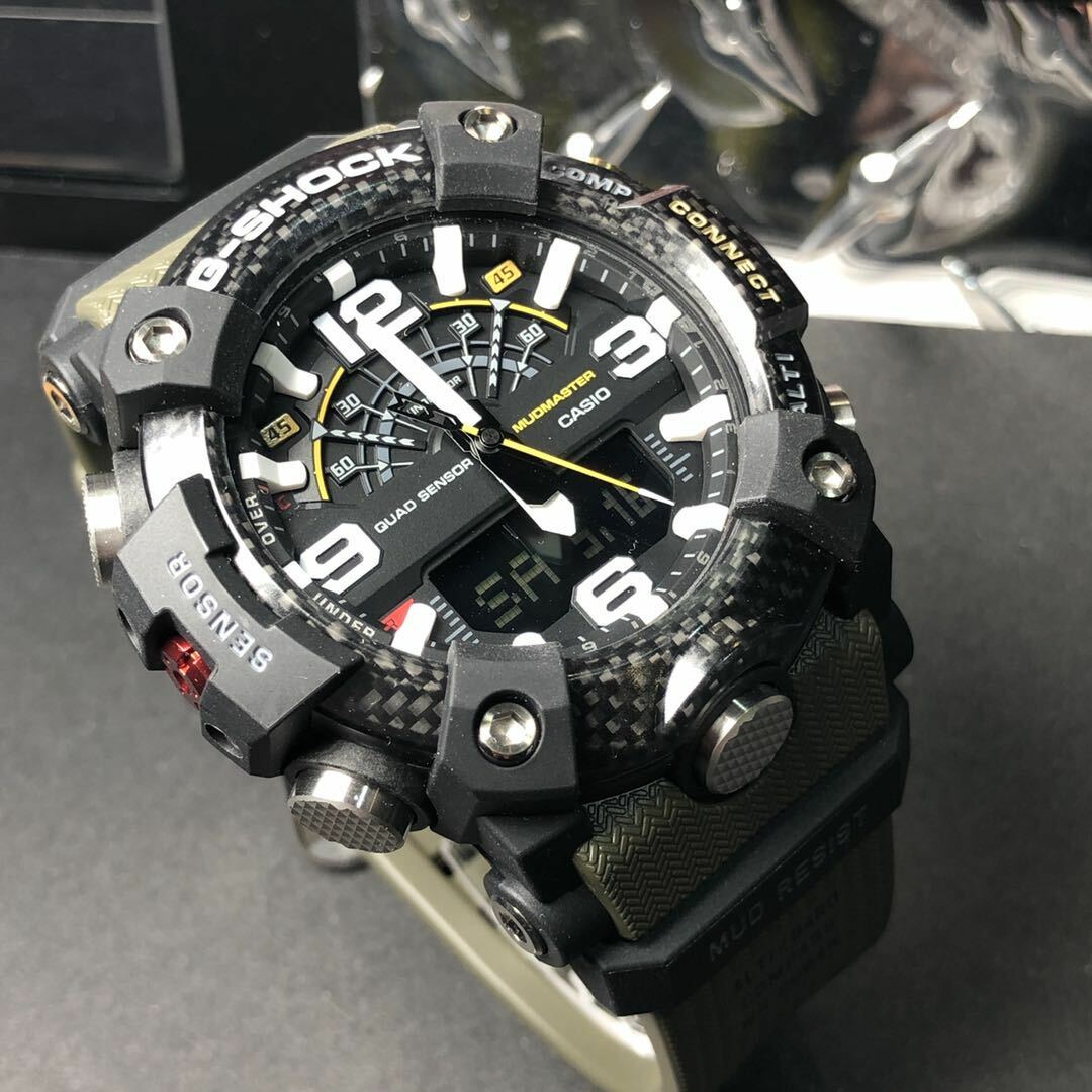 CASIO G-SHOCK GG-B100-1A3 MUDMASTER x CARBON QUAD SENSOR WATCH ARMY GREENxBLACK
