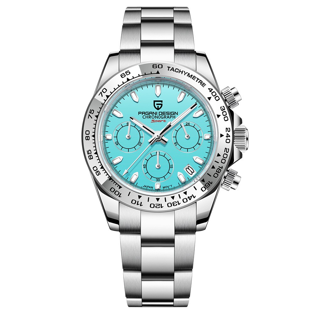 PAGANI DESIGN 40MM Men’s Chronograph Watches Quartz Sapphire Glass Date Watch