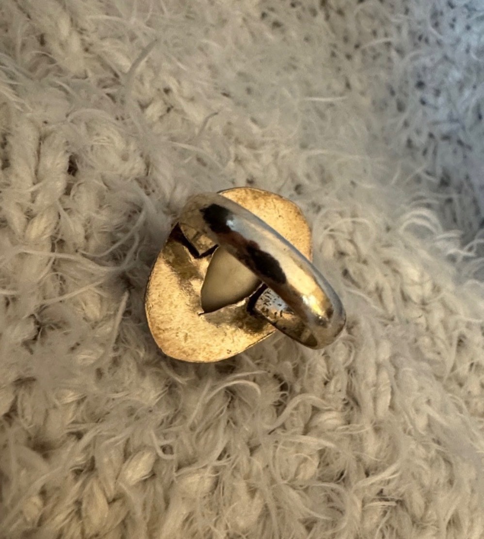 cowrie shell ring handmade sz 8