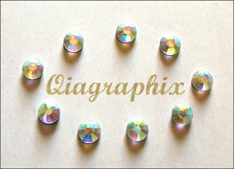 3x 1440 Pcs (30 gross) DMC Iron On Hotfix Rhinestones Clear AB SS16, SS16ABa