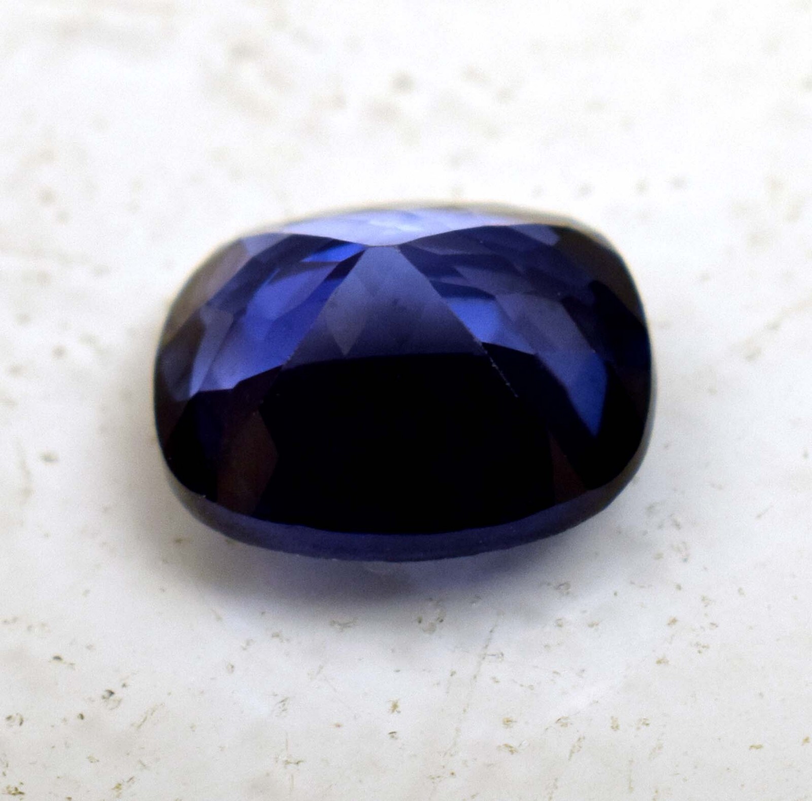 Lab Grown Blue Color Sapphire 4.10 Ct Certified Loose Gemstone For Ring Use