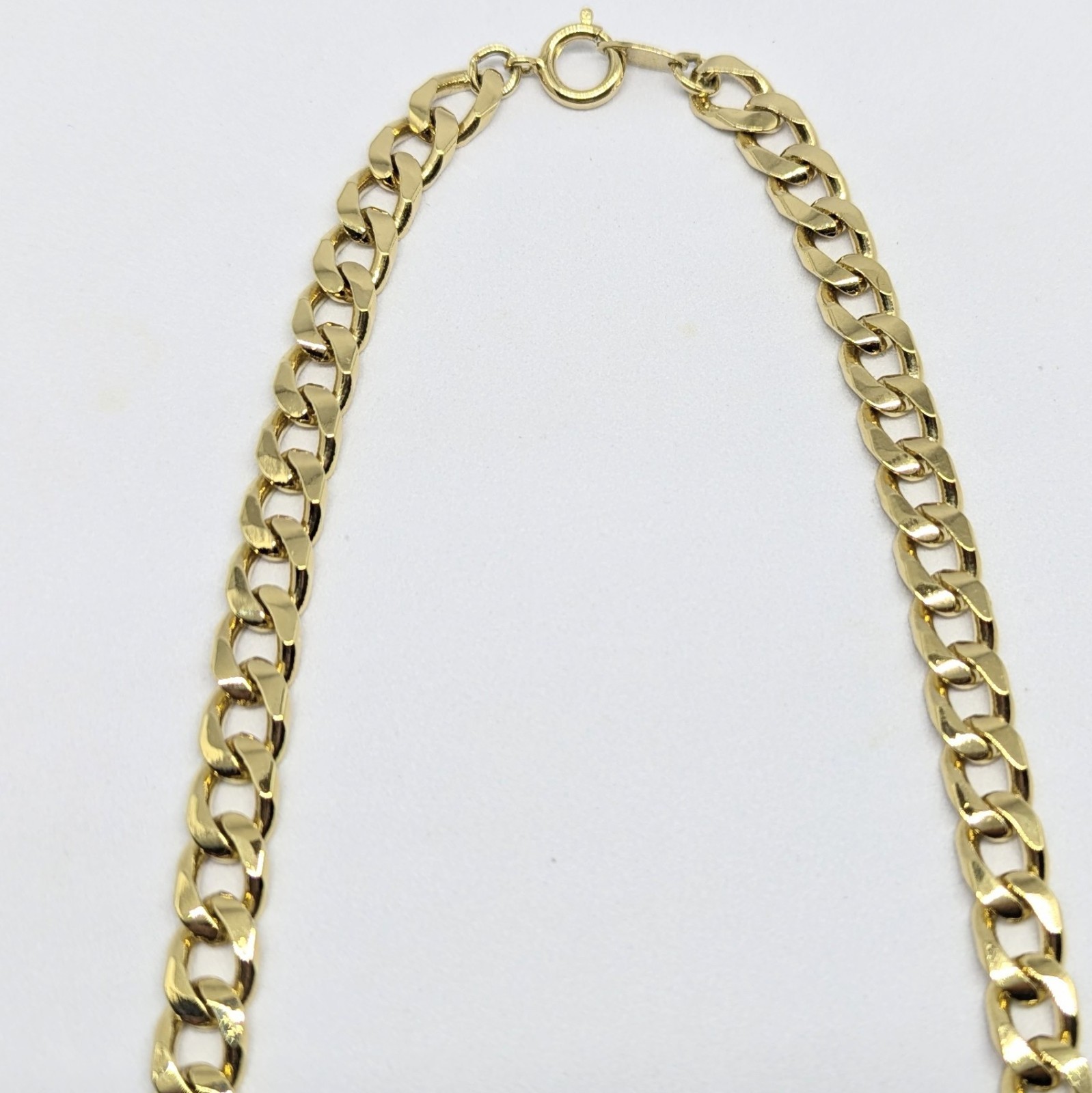 Vintage Trifari Black & Cream Enamel Collar 16” Necklace Gold Tone