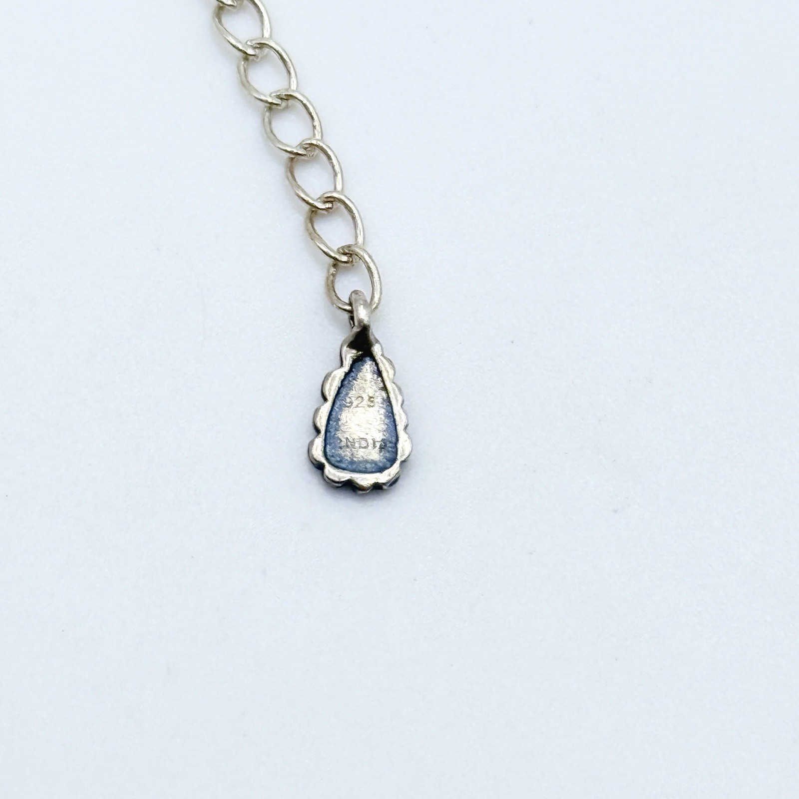 Retired Silpada Sterling Silver OVER THE MOON Moonstone Station Necklace N2914