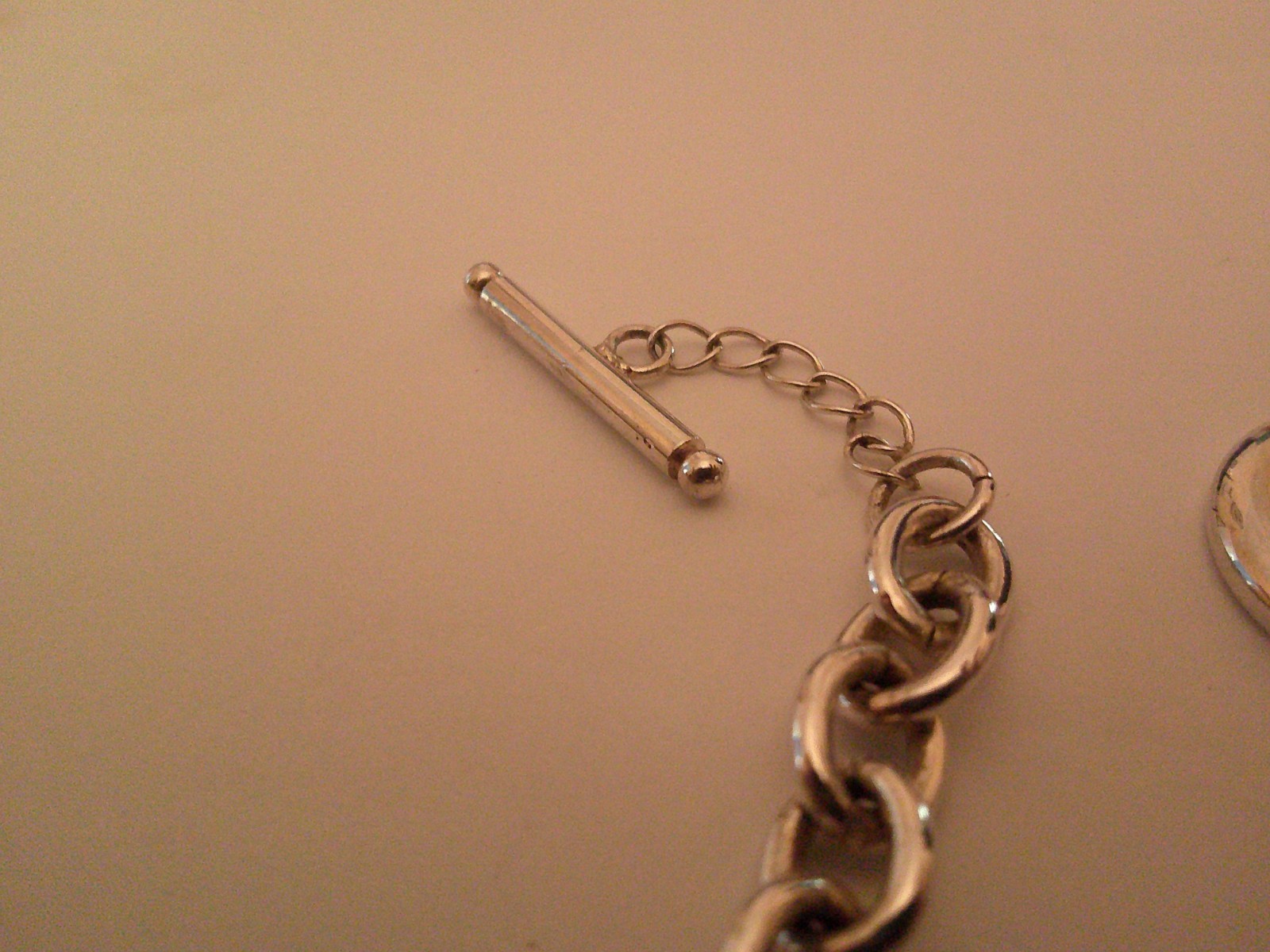 Little Doggie charm silver Round Link bracelet size 7 to 10 inches