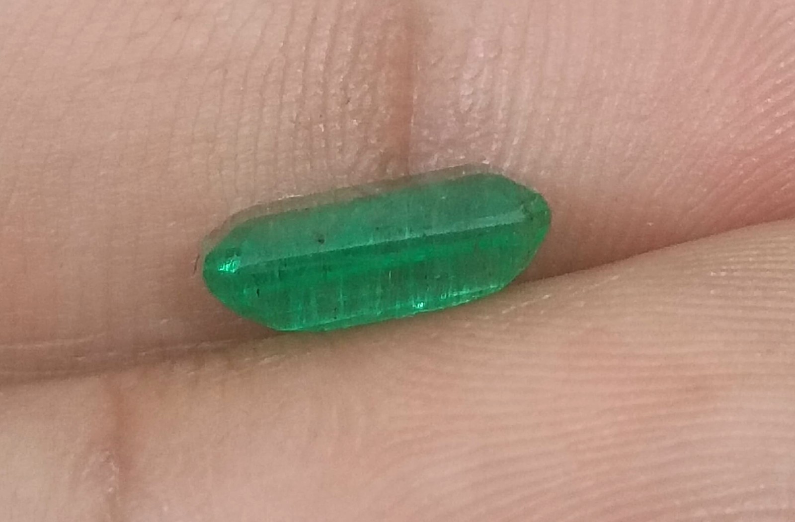 1.83ct Natural Panjshir Emerald Medium Green Octagon Loose Gemstone