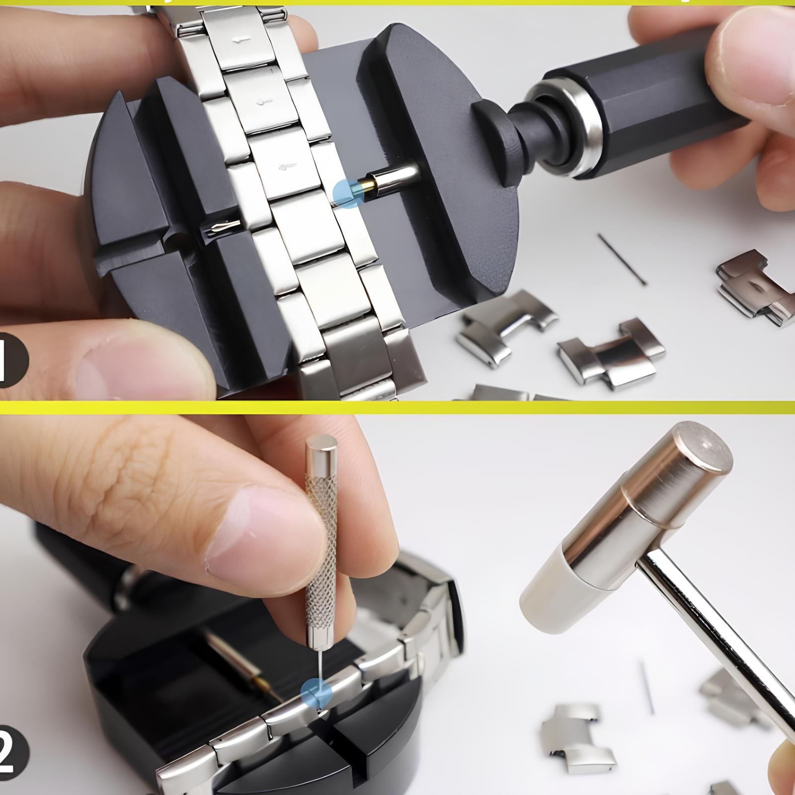 11 PCS Watch Link Removal Kit, Watch Band Sizing Tool for Watch Strap Adjustment