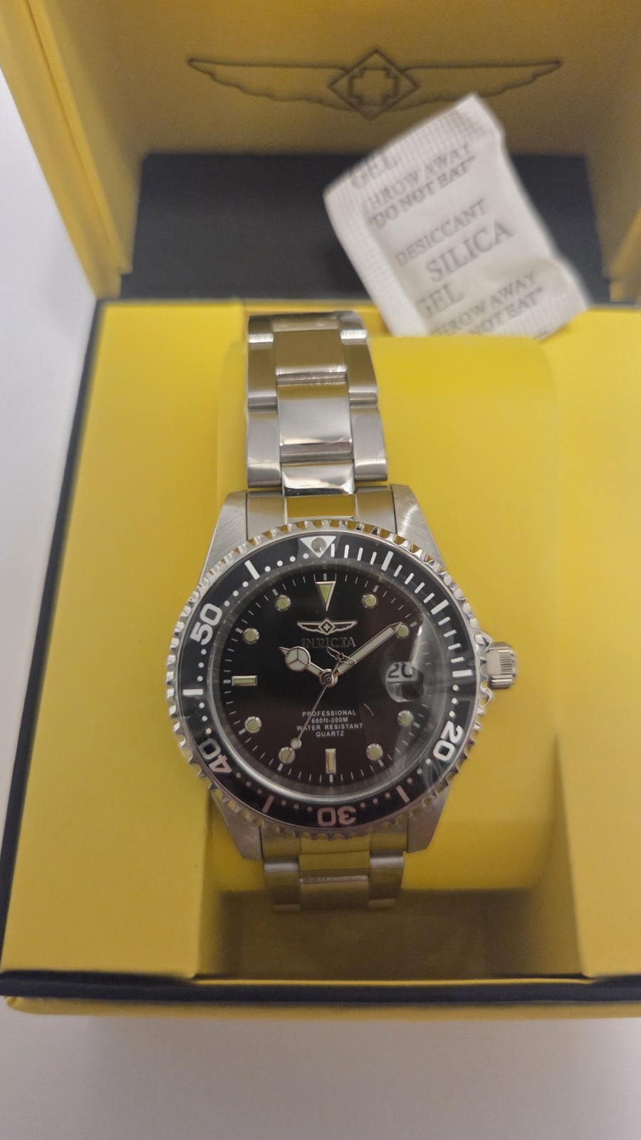 Invicta Pro Diver Anchoris Men’s Watch 37.5mm Black Dial Steel