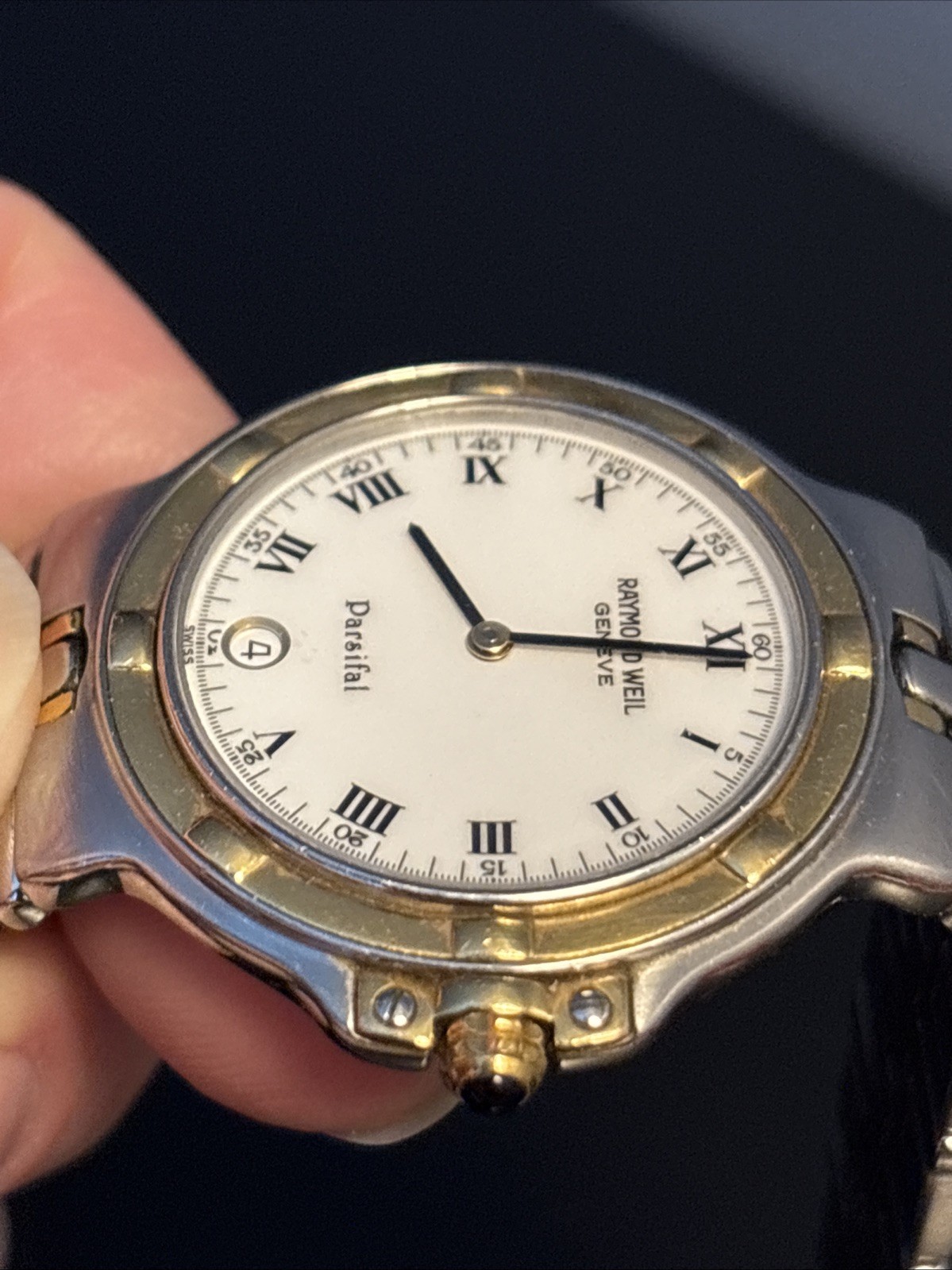 Raymond Weil Parsifal Ultra Thin Men’s Watch 18k/SS Vintage Wristwatch