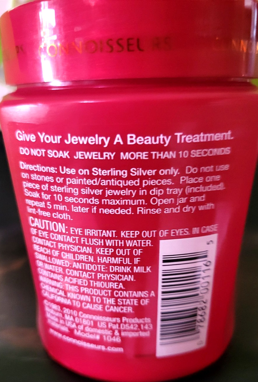 Connoisseurs Jewelry Cleaner Solution for Sterling Silver 8fl oz