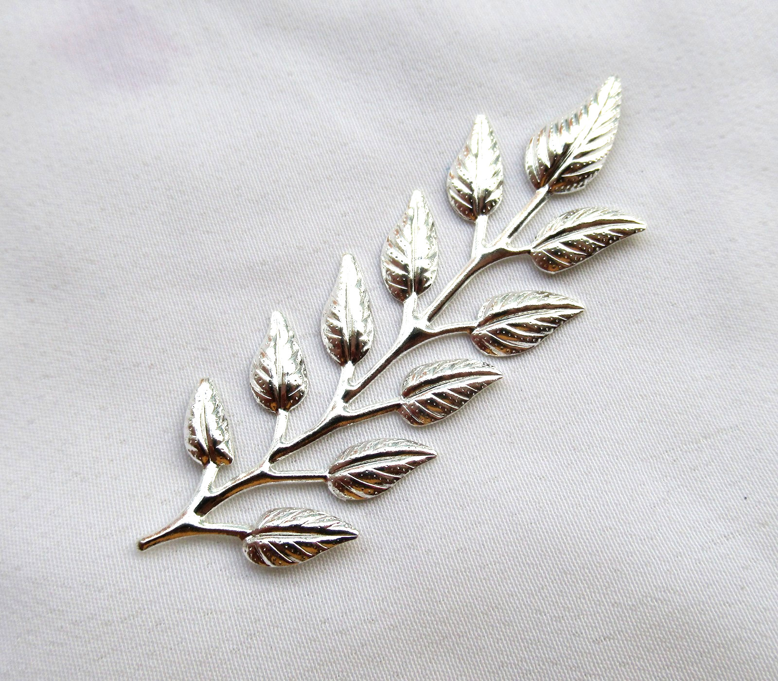 40pcs Leaf Filigree 21x64mm Plated Brass Findings DIY Crafts Supply