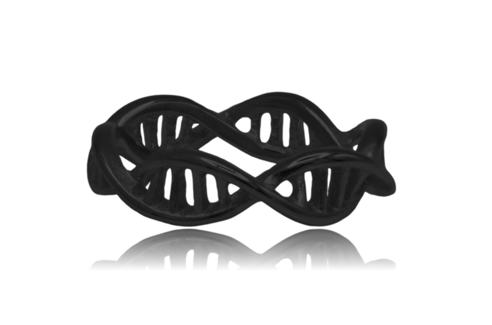 DNA Double Helix Science Stainless Steel Ring