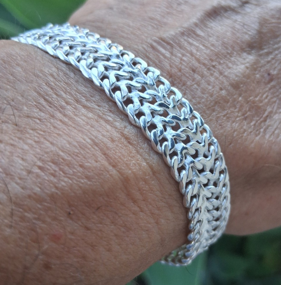esclava de plata 925 estilo petatillo hecha en mexico