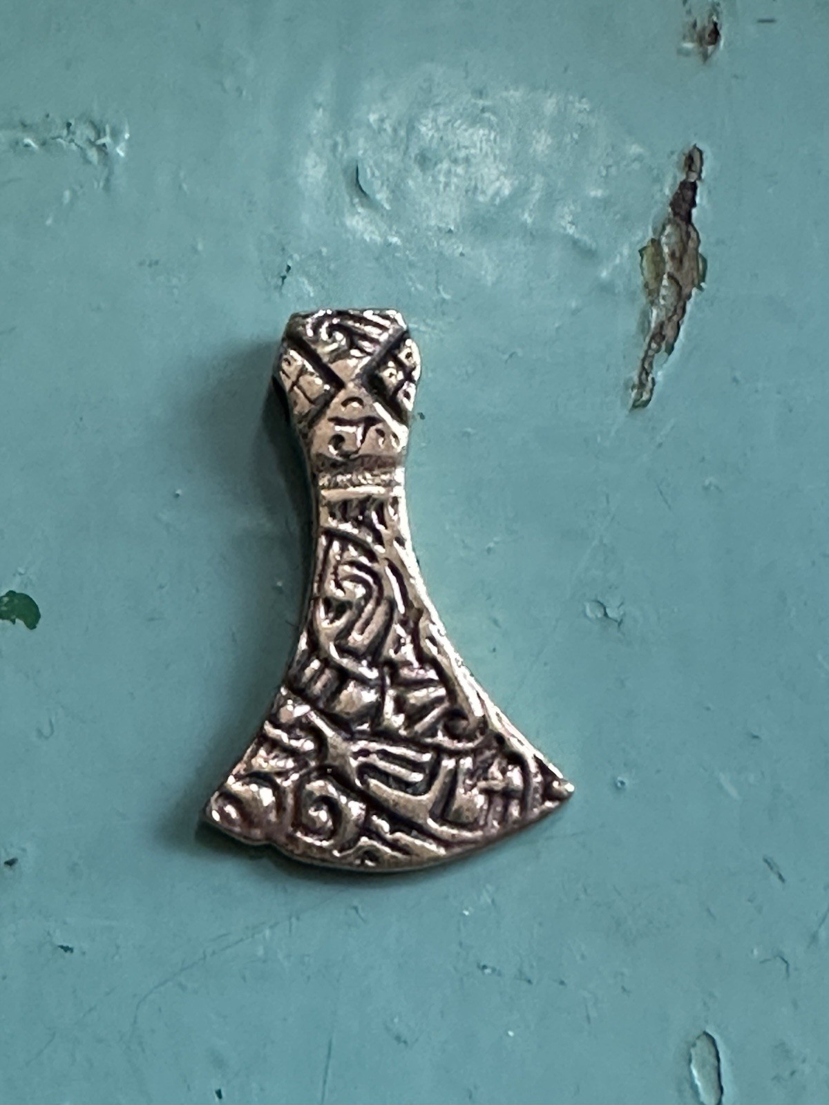 The Hammer of Thor Bronze viking Pendant Norway Norwegian Estate 2190