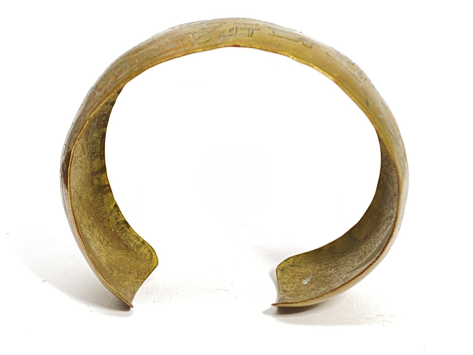 Vintage Taj Mahal Brass cuff bracelet – Handmade – Unmarked