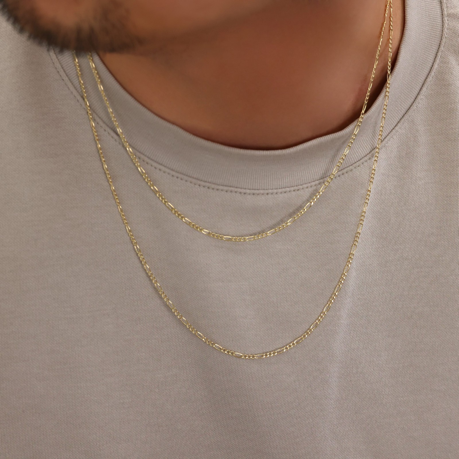 with packaging 14K Yellow Gold 2mm 75mm Figaro Chain Italian Link Neckla G2U
