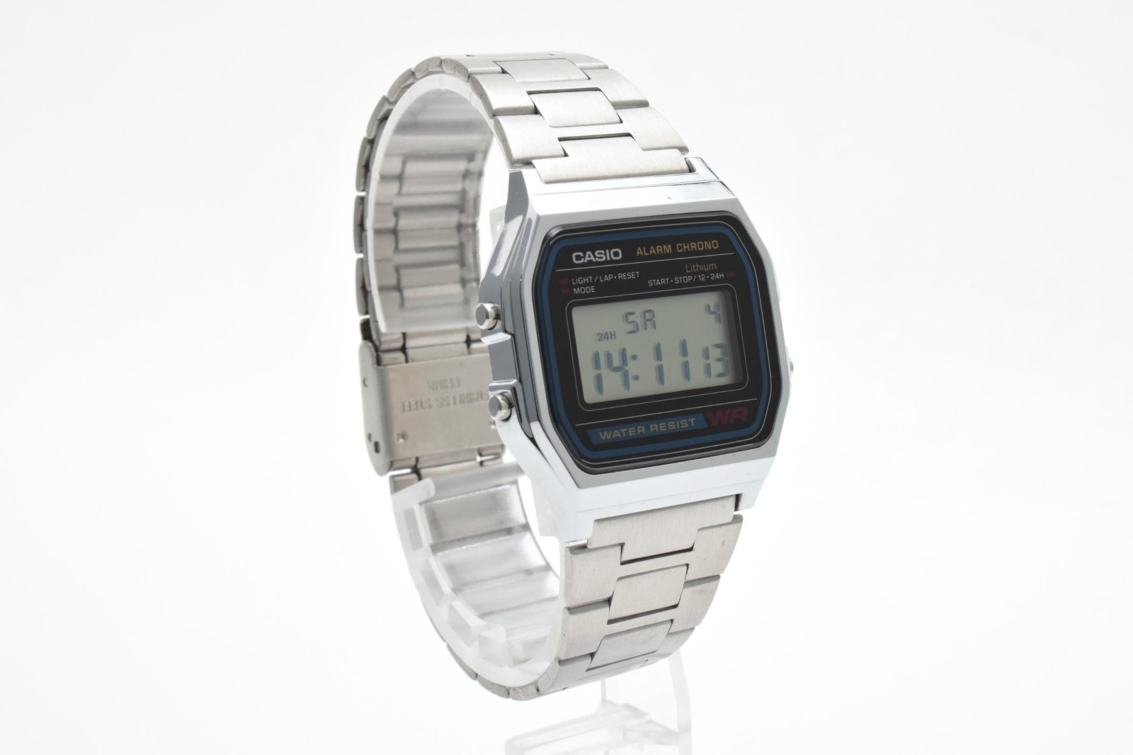 [Near Mint] CASIO 593 A158W Digital Alarm Chronograph Watch Quartz From CHINA
