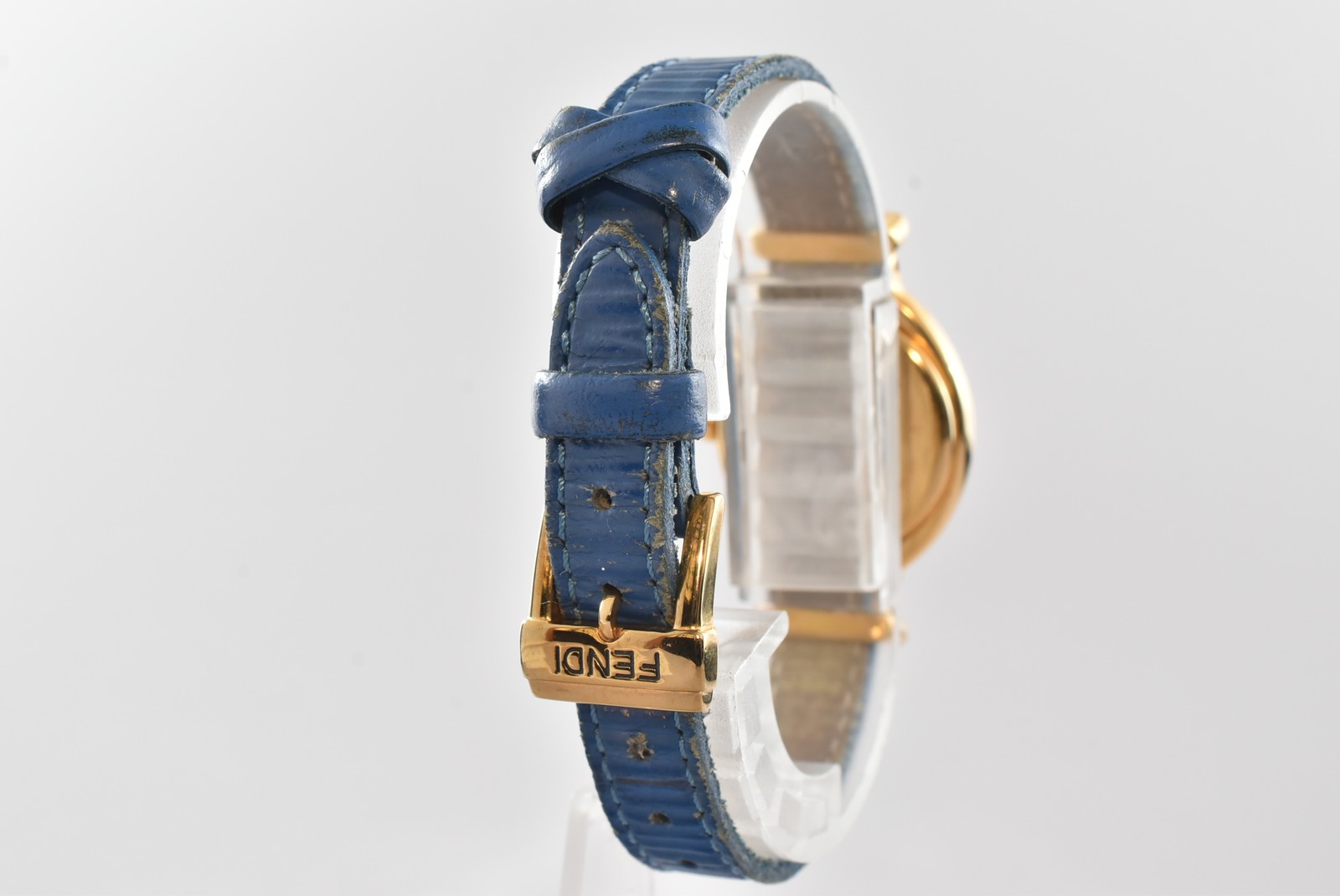 BOX Vintage FENDI Chameleon 640L 5 Change Belts Gold Ladies Qz Watch From JAPAN