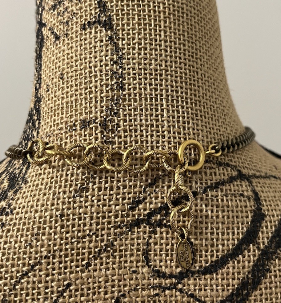 ELIZABETH COLE NECKLACE DESIGNER STATEMENT JEWELRY RETRO COLLECTIBLE FASHION