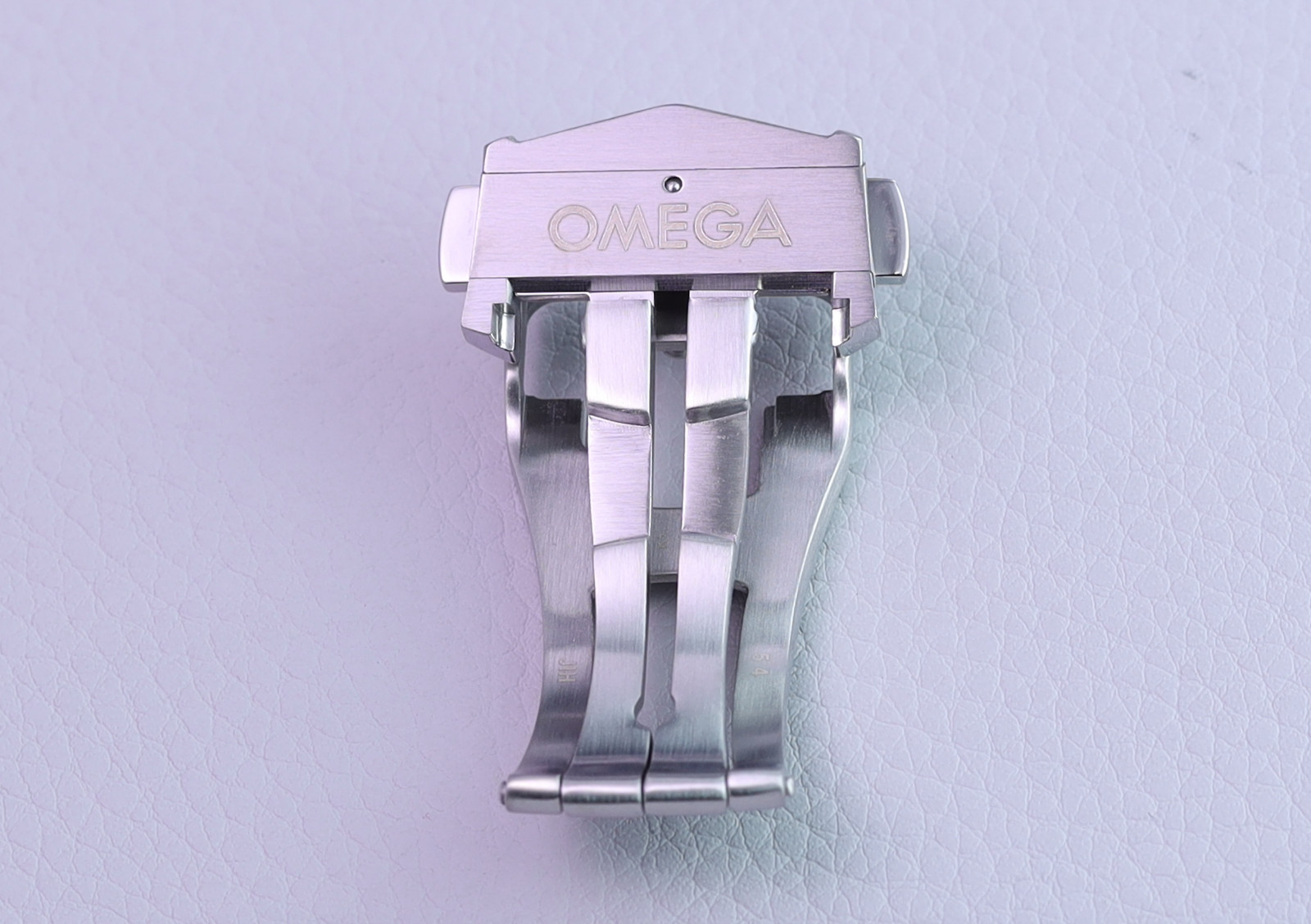 18mm OMEGA Stainless Steel Deployment Clasp Buckle SILVER for Leather Strap Band