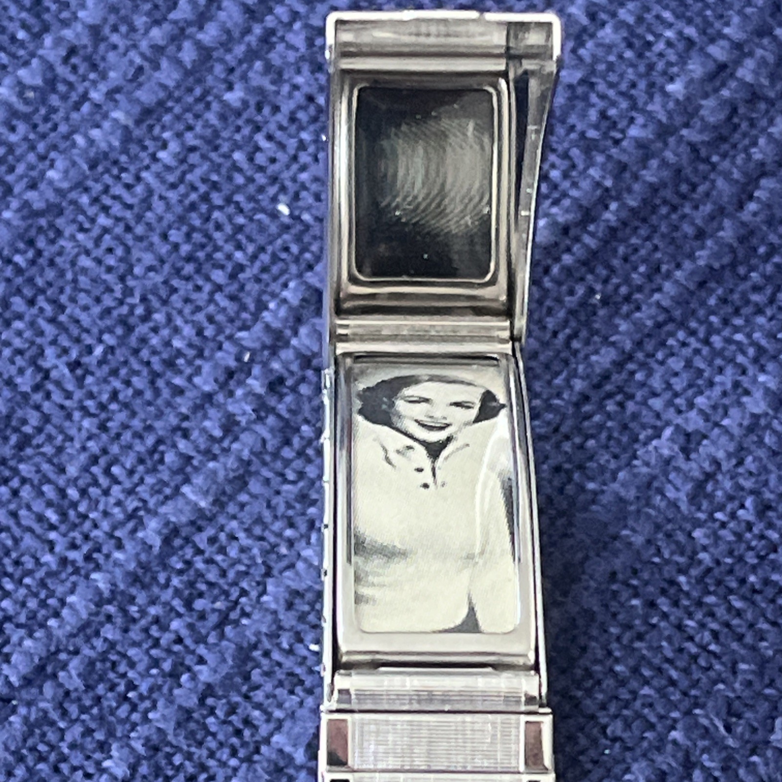 SPIEDEL 10K GOLD FILLED CAPS PHOTO BRACLET