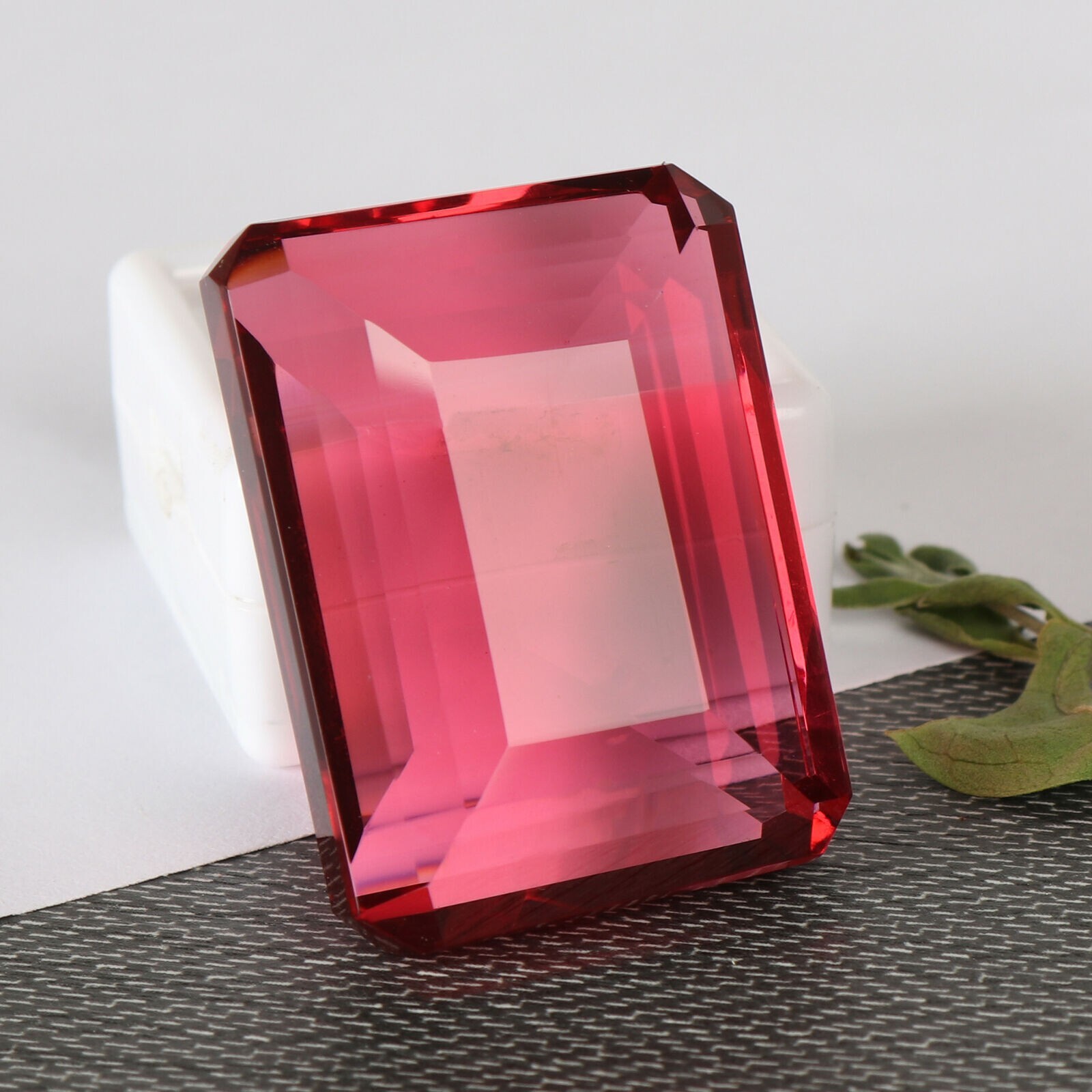 AAA+ Large Pink Tourmaline 88.65 CT Emerald Cut Loose Gemstone Gift for Birthday