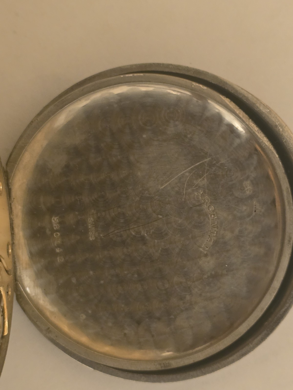 Rare Vintage mappin webb London 8 Days Pocket watch Large 60 MM
