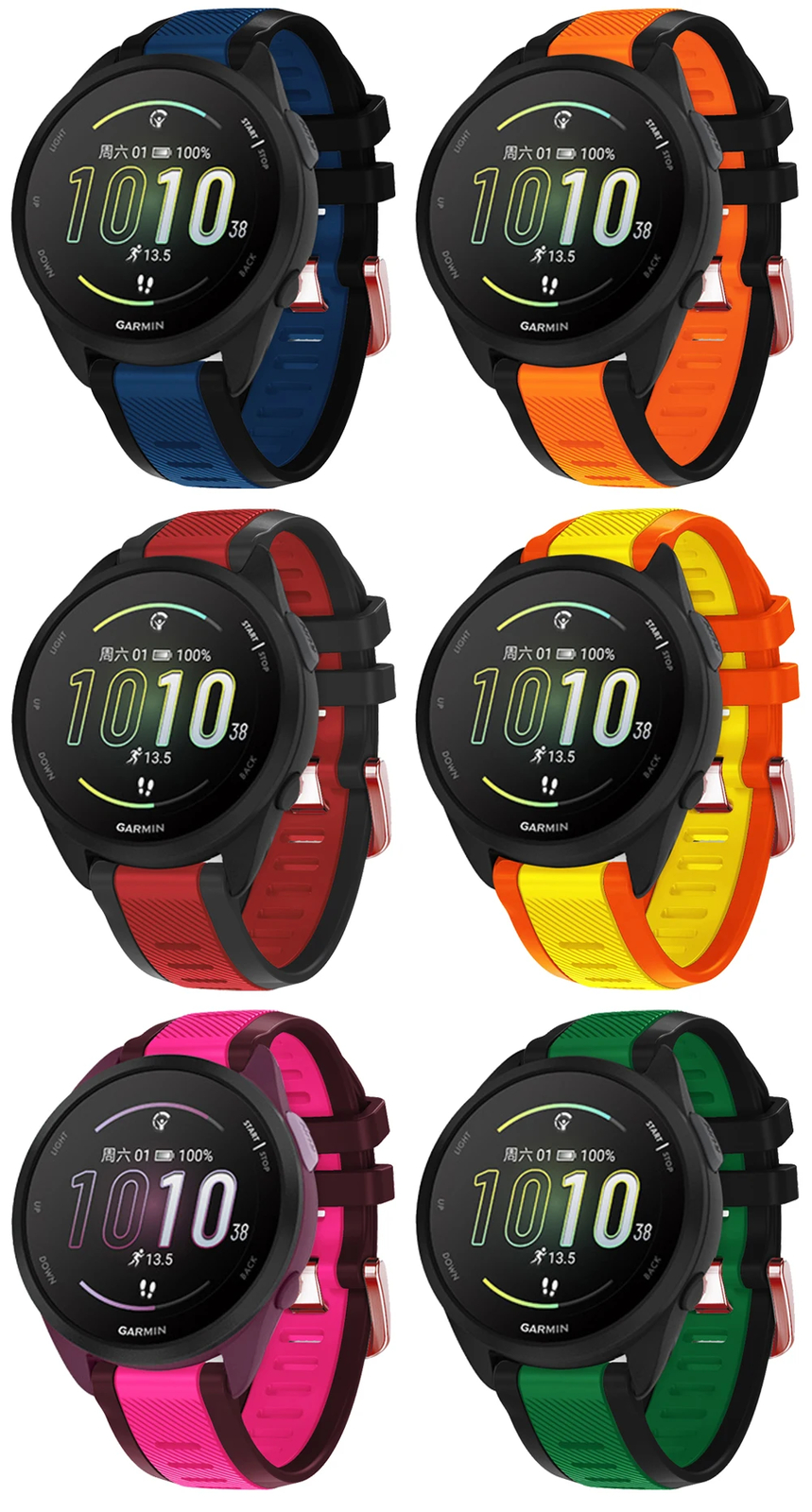 Strap for Garmin Forerunner 165 245 645 Vivoactive 5 3 Venu 2 Plus Sq Watch Band