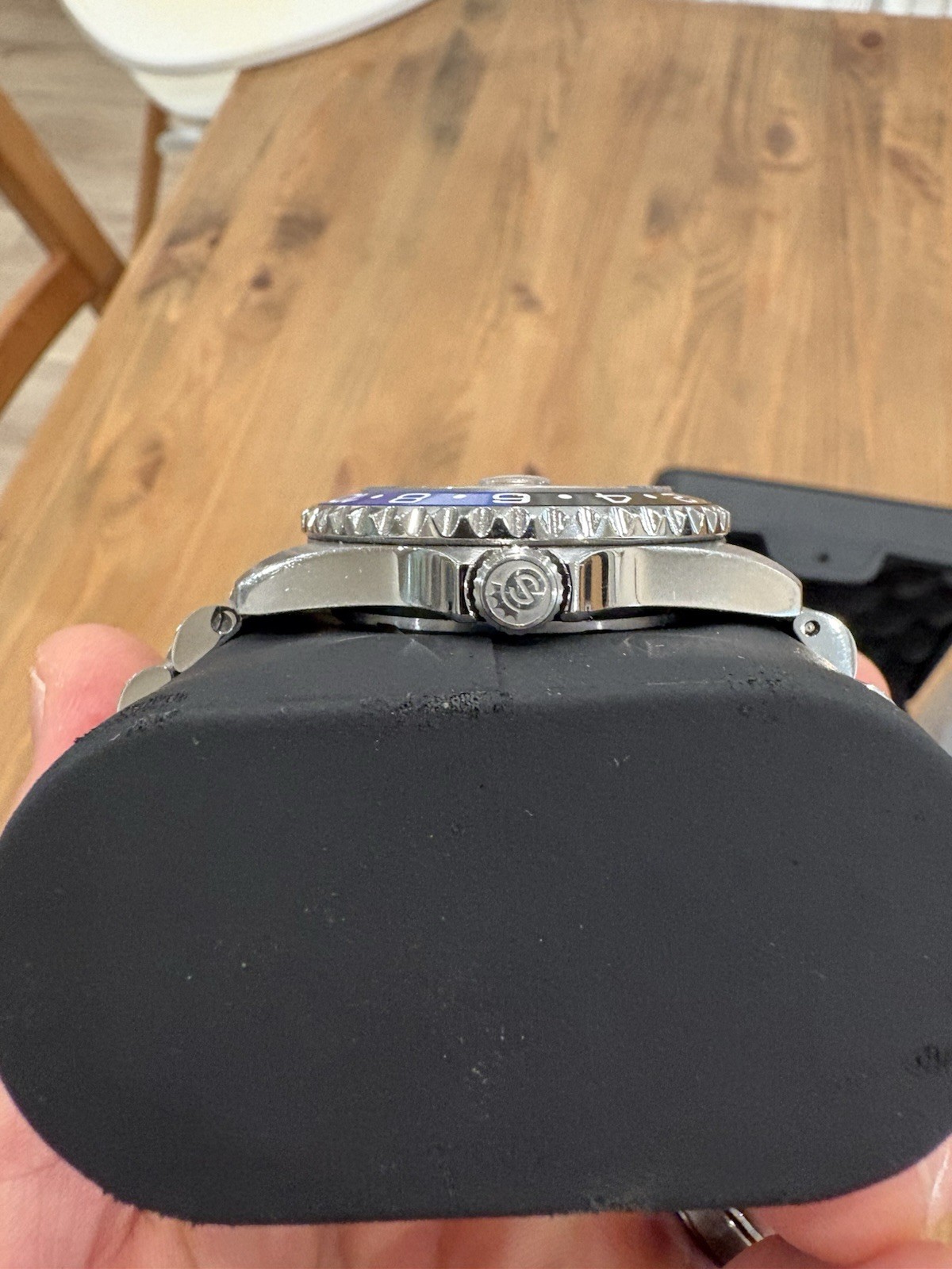 Steinhart Ocean One GMT 39mm, Blue And Black, 2025, Jubilee Style Bracelet