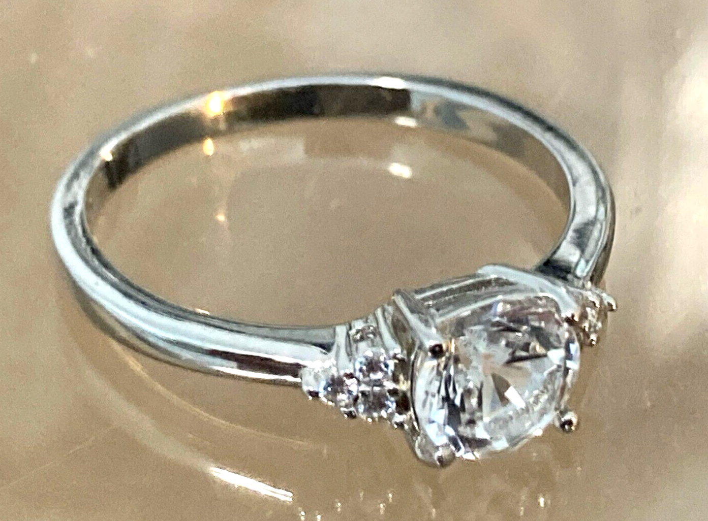 Moissanite Diamond Rings All Sizes & Colours 14k Gold or Rhodium Finish S925